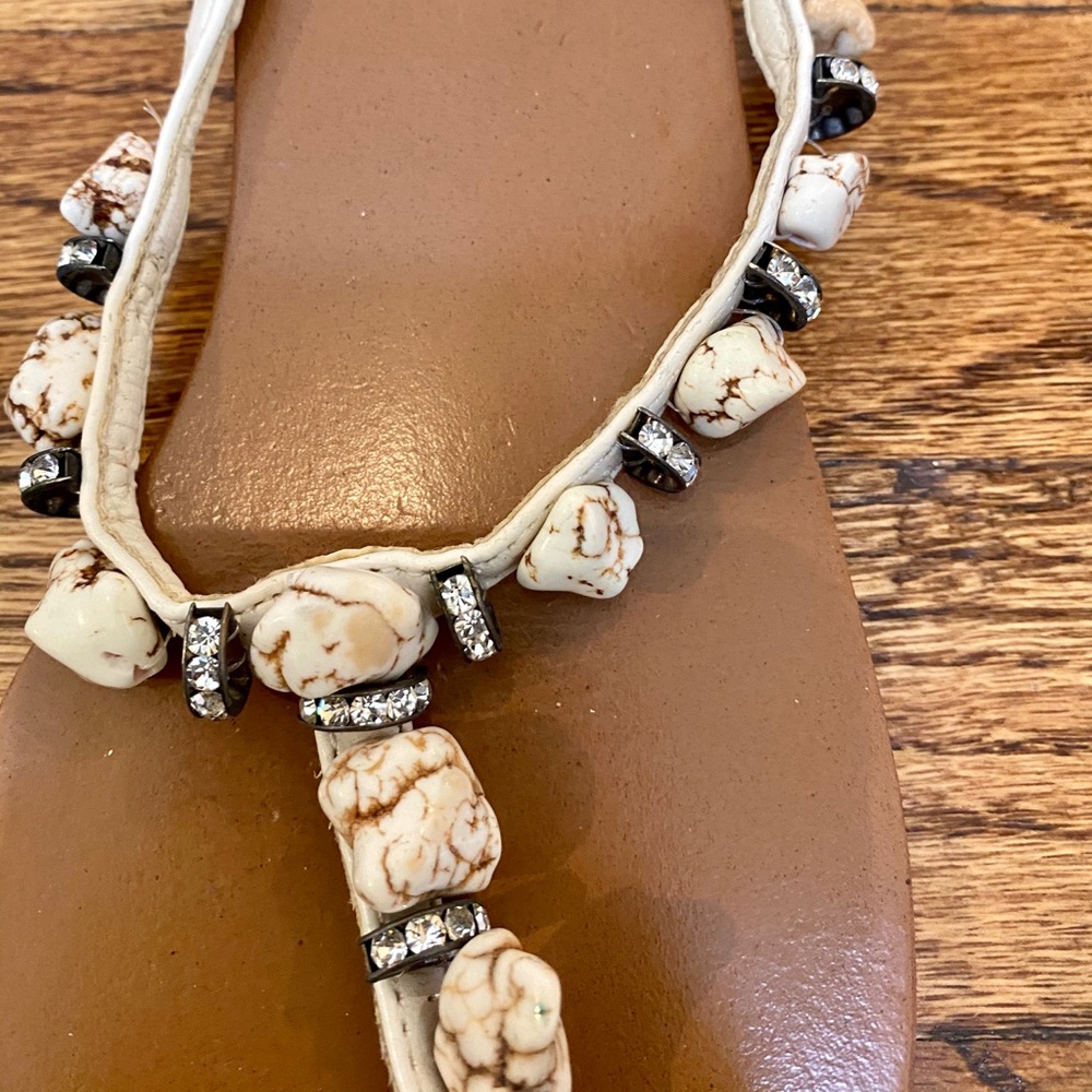 Dizzy Rhinestone Flip Flops - Picture 4 of 6